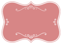 Decorative Pink Flourish Frame