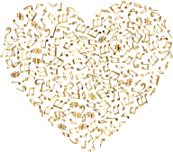 Prismatic Musical Heart 4 5 No Background