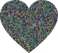 Polyprismatic Tiled Heart With Background