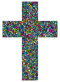 Polyprismatic Tiled Cross With Background