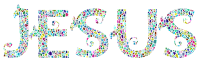 Polyprismatic Jesus Typography No Background