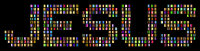 Polychromatic Jesus Typography 2