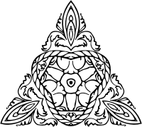 Triangular ornament 11
