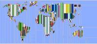 World Map Mondrian Mosaic 8