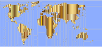 World Map Mondrian Mosaic 9