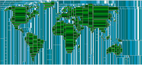 World Map Mondrian Mosaic 11