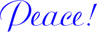 Peace (blue)