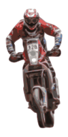 off-road bike with rider 02