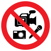 No media recording allowed