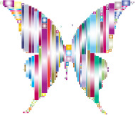 Prismatic Abstract Modern Art Butterfly 3