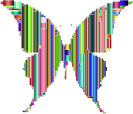 Prismatic Abstract Modern Art Butterfly 6