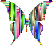 Prismatic Abstract Modern Art Butterfly 7