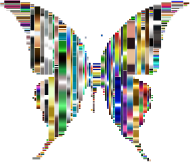 Prismatic Abstract Modern Art Butterfly 9