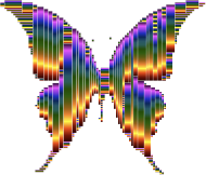 Prismatic Abstract Modern Art Butterfly 11