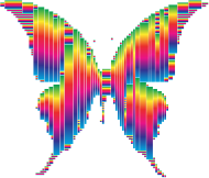 Prismatic Abstract Modern Art Butterfly 14