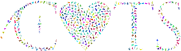 Prismatic Heart Cats 3 No Background