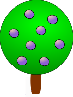 Fruit tree 1, purple