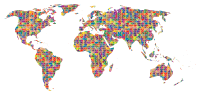 Prismatic Jigsaw Puzzle World Map 5
