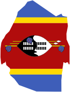 Swaziland Map Flag