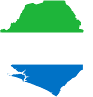 Sierra Leone Flag Map