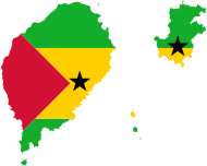 Sao Tome And Principe Flag Map