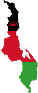 Malawi Flag Map