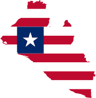 Liberia Flag Map