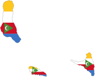 Comoros Flag Map With Stroke