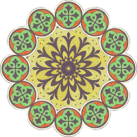 Circular ornament 9