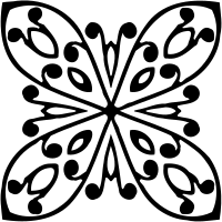 Square ornament 10