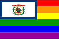 West Virginia Rainbow Flag