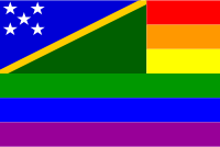 Solomon Islands Rainbow Flag