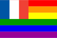 France Rainbow Flag
