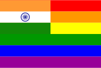 India Rainbow Flag