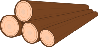 A pile of logs