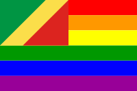 The Congo Rainbow Flag