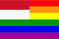 The Indonesia Rainbow Flag