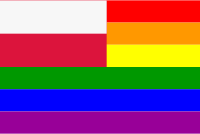 The Poland Rainbow Flag
