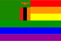 The Zambia Rainbow Flag