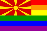 The Macedonia Rainbow Flag