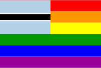 The Botswana Rainbow Flag