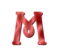 Alphabet 12, letter M