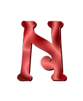 Alphabet 12, letter N