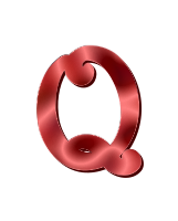 Alphabet 12, letter Q
