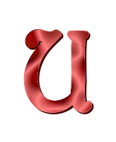 Alphabet 12, letter U