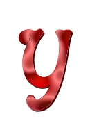 Alphabet 12, letter Y