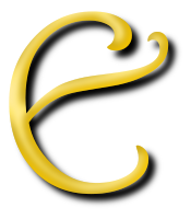 Alphabet 13, letter E