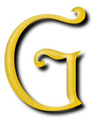 Alphabet 13, letter G