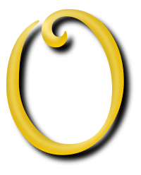 Alphabet 13, letter O