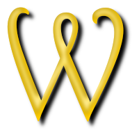 Alphabet 13, letter W